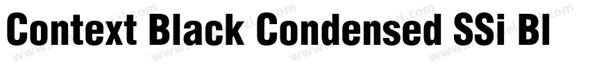 Context Black Condensed SSi Black Condensed Italic字体转换